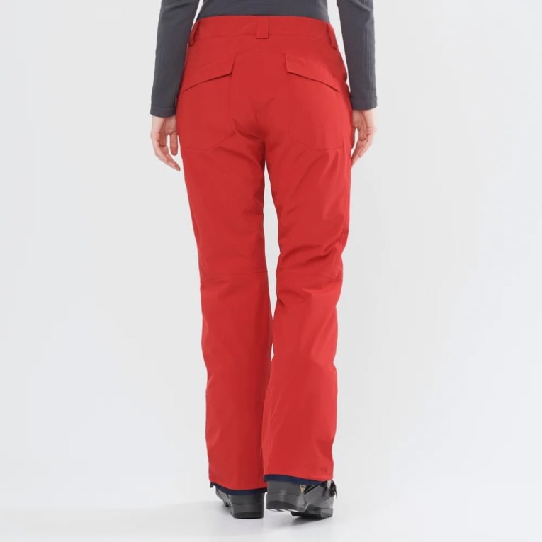 Pantalones De Esquí Salomon Edge Mujer Rojos | MX NKFR185